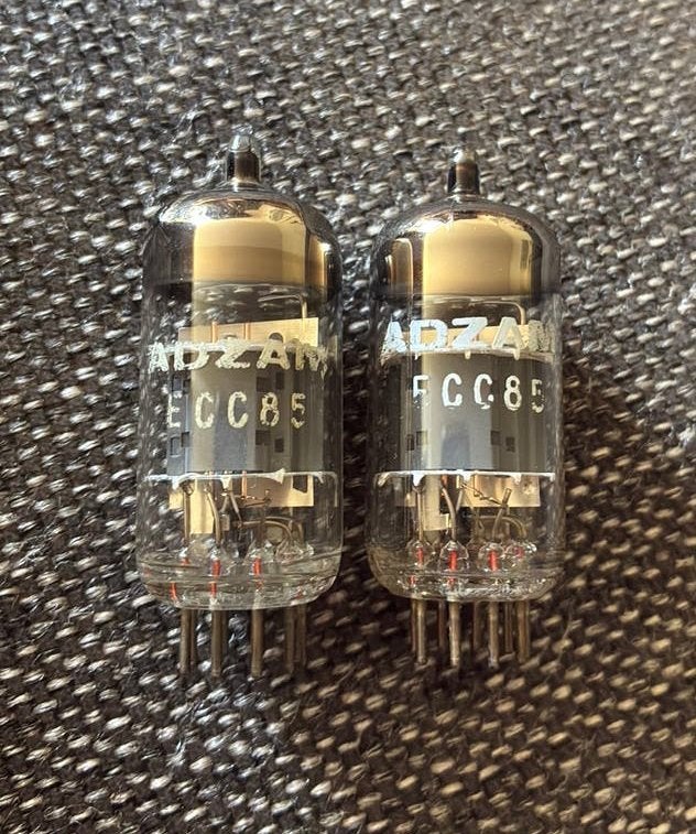 Adzam/ philips ecc85 NOS / dimpled disc getter, Audio, Tv en Foto, Ophalen of Verzenden, Buis of Buizen
