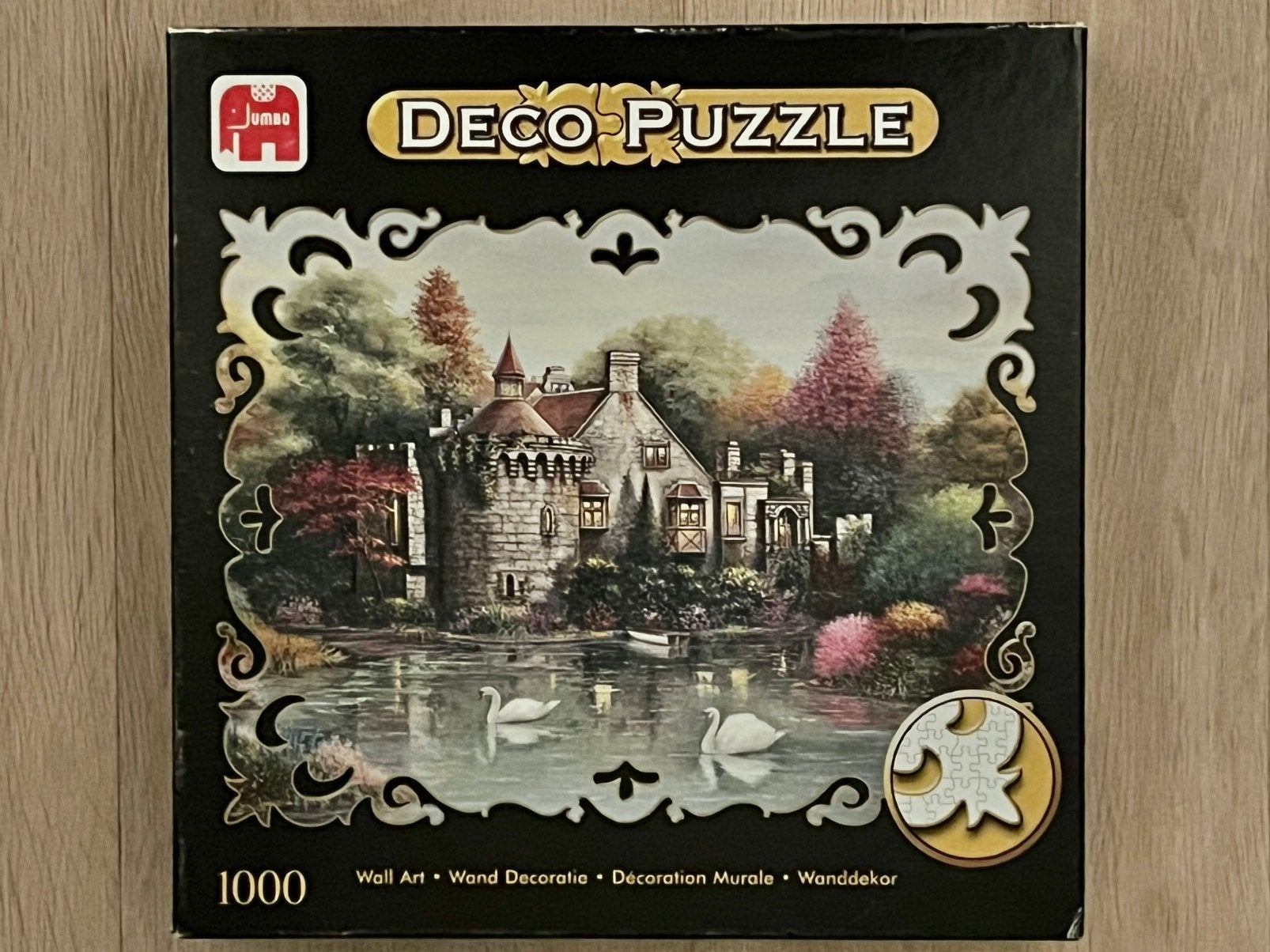 Jumbo Deco Puzzel ‘Hidden Lake Chateau’ 1000 stukjes, Ophalen of Verzenden, 500 t/m 1500 stukjes, Zo goed als nieuw, Legpuzzel