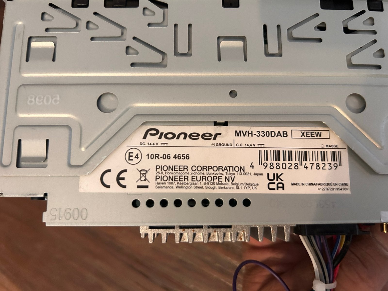 Pioneer MVH-330DAB Autoradio met DAB+ en Bluetooth, Auto diversen, Autoradio's, Ophalen of Verzenden, Gebruikt