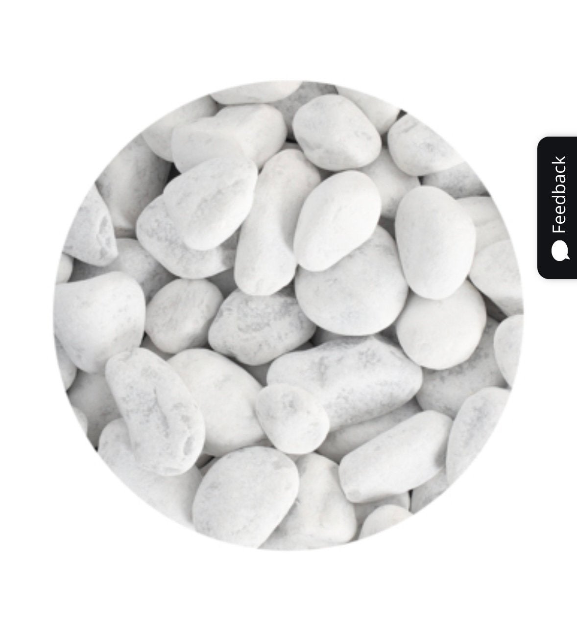 7m2 Stonewish Carrara rond grind, Tuin en Terras, Grind, Keien en Split, Ophalen, Zo goed als nieuw
