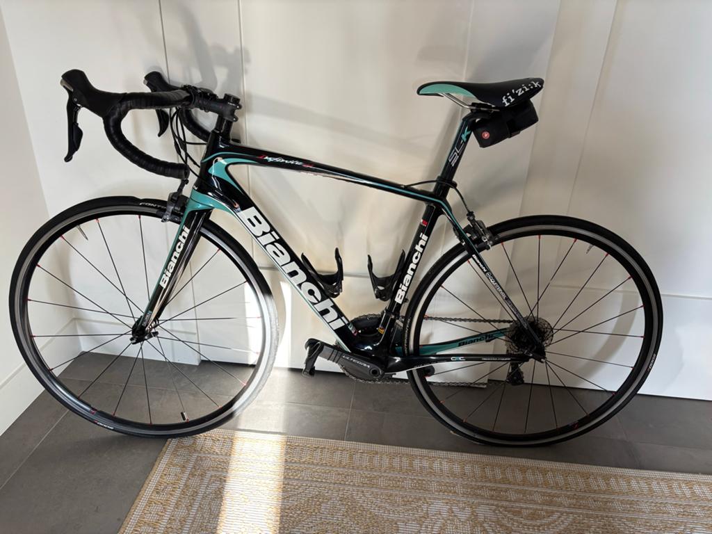 Bianchi Infinito Racefiets Zwart Celeste Carbon  - Maat 53, Fietsen en Brommers, 28 inch, Gebruikt, Carbon, Meer dan 20 versnellingen