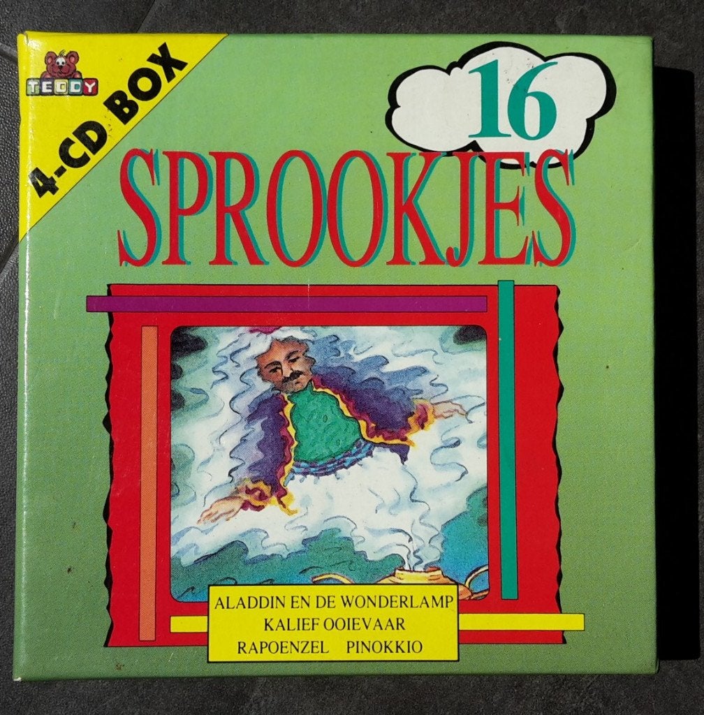 CD - 16 Sprookjes - 4xCD Box, Ophalen of Verzenden, Zo goed als nieuw, Album, Verhaal of Sprookje