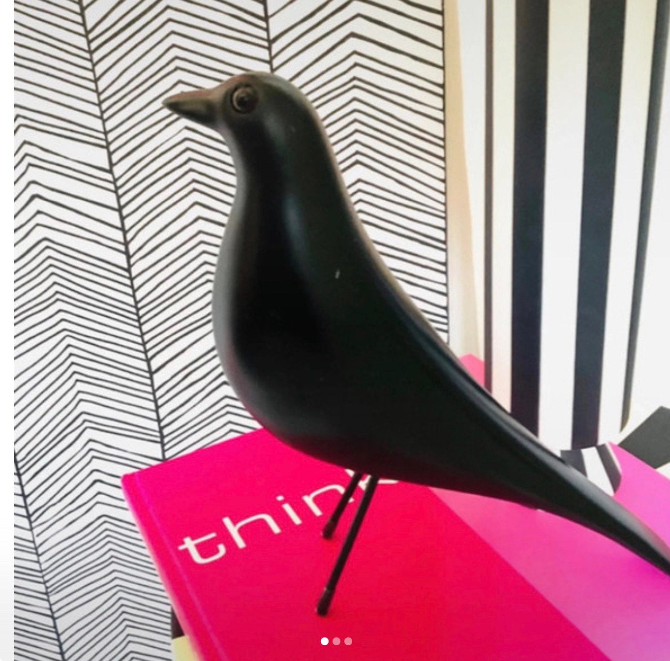 Zwarte decoratieve vogel, Ophalen of Verzenden, Nieuw, Dier