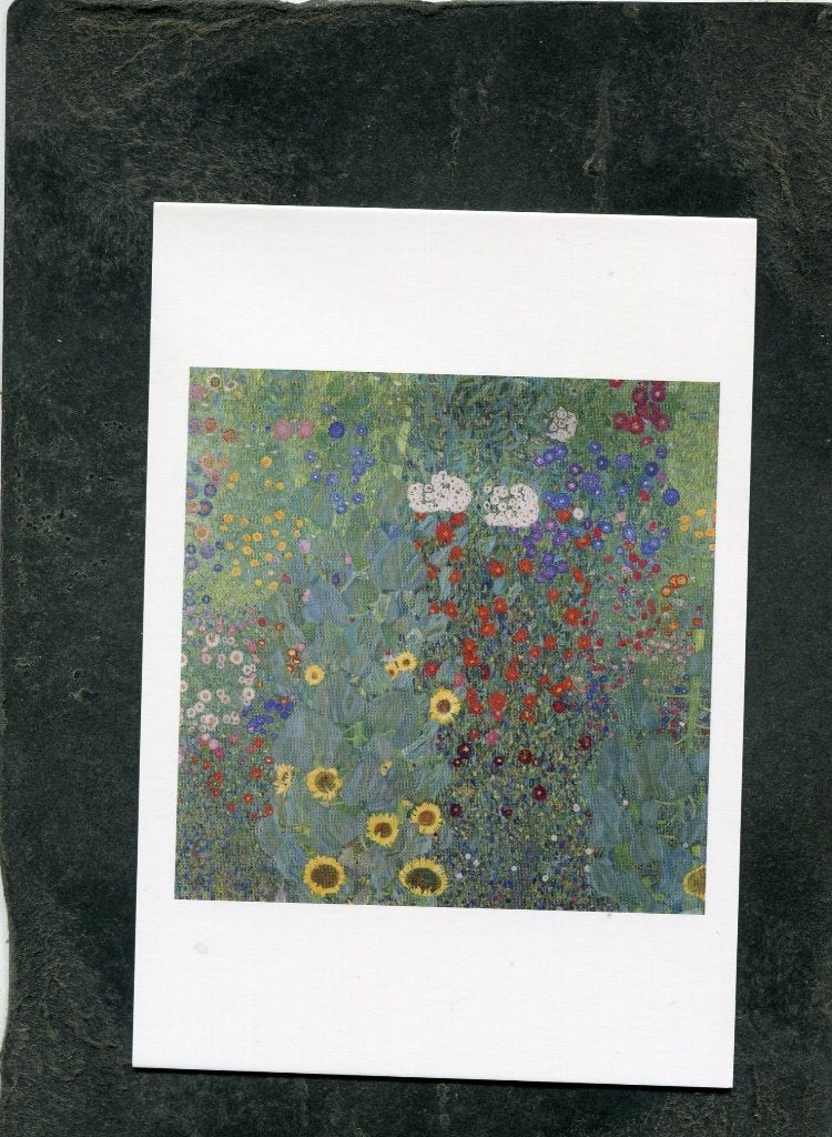 Ansicht Gustav Klimt - Farm garden with sunflowers, Verzenden, 1980 tot heden, Ongelopen, Overige thema's
