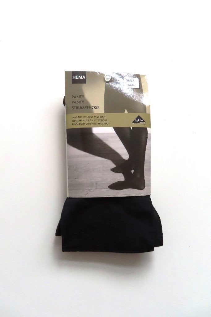 Panty Black Hema mt 36-38 *Nieuw* (4759), Maat 36/38 (S), Zwart, Nieuw, Ophalen of Verzenden