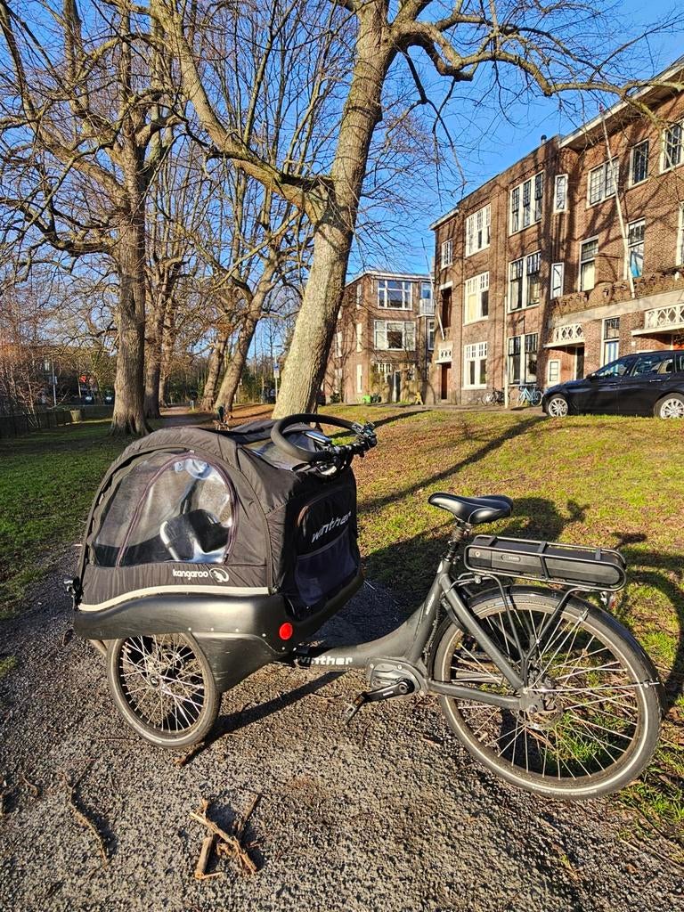 Winther Kangaroo Luxe Elektrische Bakfiets – €2.300, Ophalen, Zo goed als nieuw