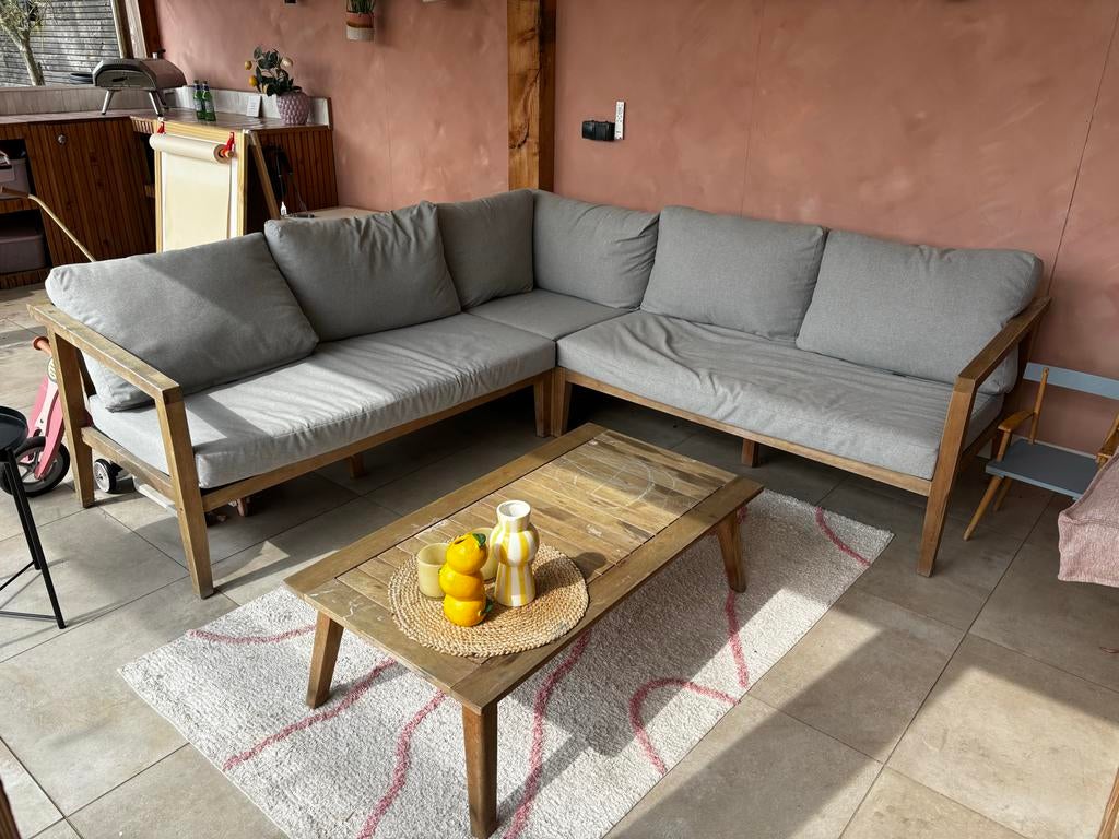 Exotan Lucca loungeset met salontafel, Ophalen, 5 zitplaatsen, Gebruikt, Loungeset