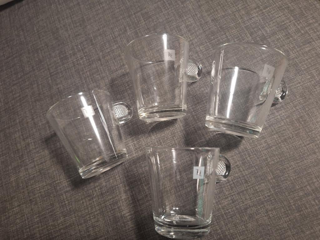 NESPRESSO glazen kopjes (#1), Huis en Inrichting, Keuken | Servies, Glas of Glazen, Ophalen of Verzenden, Overige stijlen, Glas