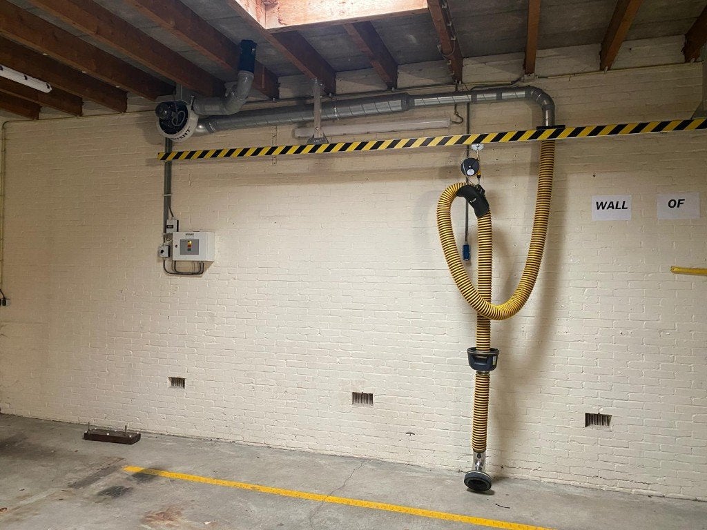 Plymovent afzuigsysteem, Doe-het-zelf en Verbouw, Ventilatie en Afzuiging, Ophalen, Gebruikt, Afzuiger