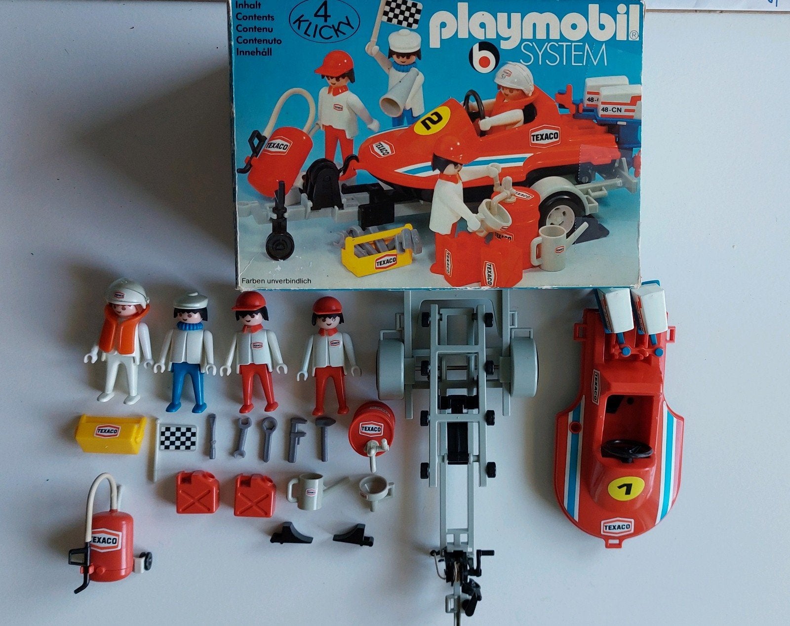 Playmobil Vintage Texaco Raceteam met doos, Complete set, Voertuig, Ophalen of Verzenden, Zo goed als nieuw