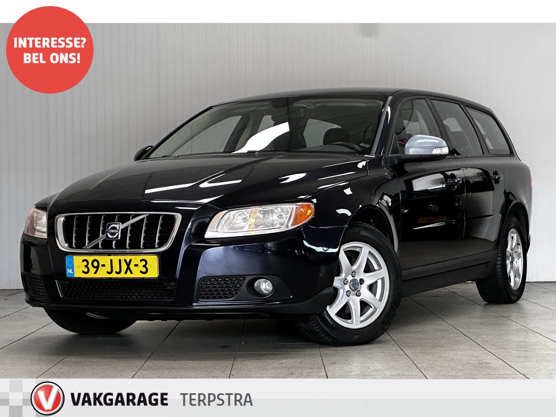 Volvo V70 2.0D Kinetic/ HISTORIE!/ D-Riem verv: 150.000 KM!/, Voorwielaandrijving, 136 pk, Gebruikt, Zwart