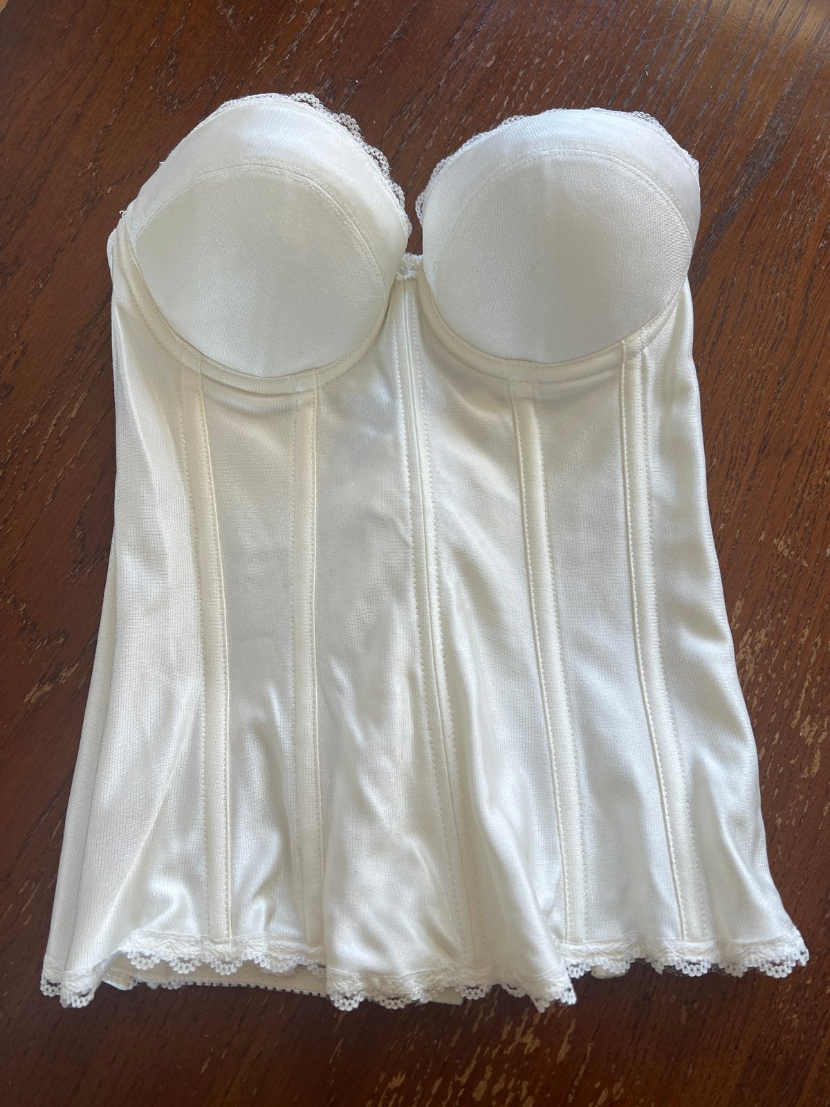 Di Lorenzo strapless bustier Body/Korset - Crème - Maat 70A, Kleding | Dames, Ophalen of Verzenden, Beige, Body of Korset