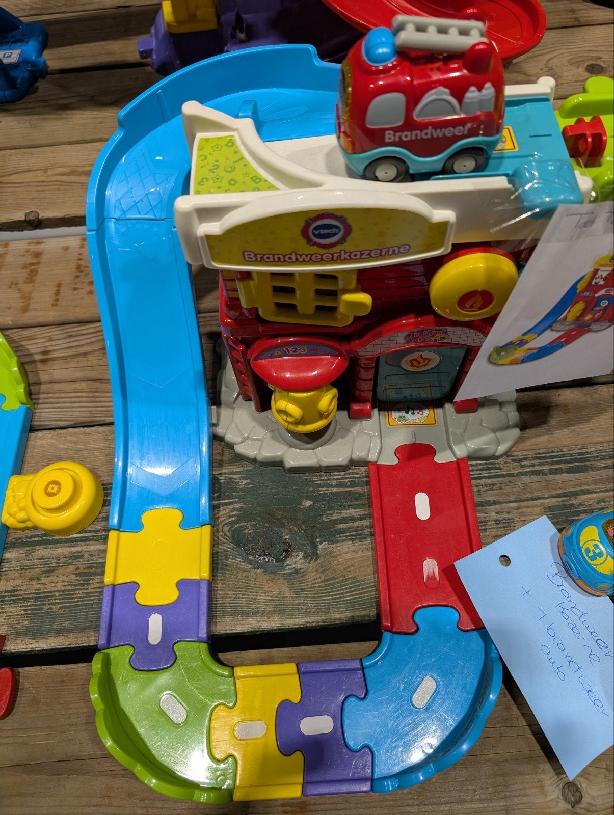 VTech Toet Toet Auto's Brandweerkazerne met brandweerauto, Ophalen of Verzenden, Gebruikt, Jongen of Meisje