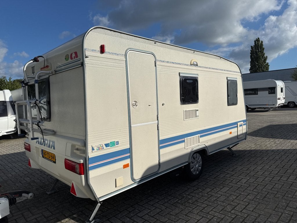 Adria Unica A 432 PX Mover/Voortent/Luifel, Caravans en Kamperen, Bedrijf, Treinzit, 750 - 1000 kg, Schokbreker
