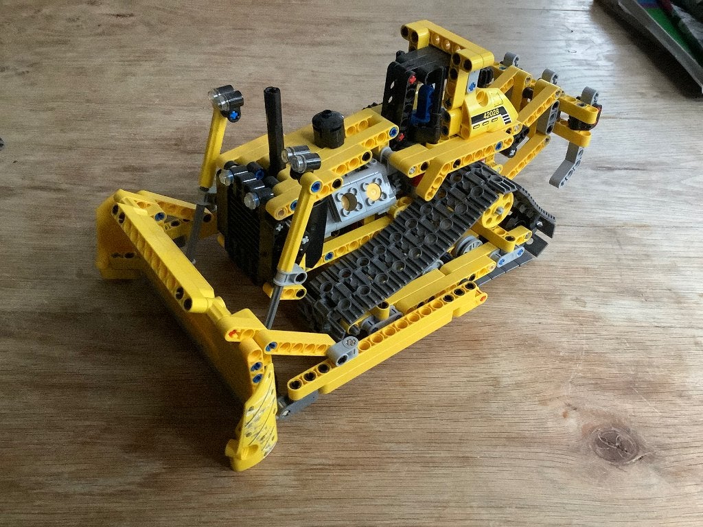 Lego Technic Bulldozer 42028 - Bijna Compleet, Gebruikt, Lego, Ophalen of Verzenden, Technic