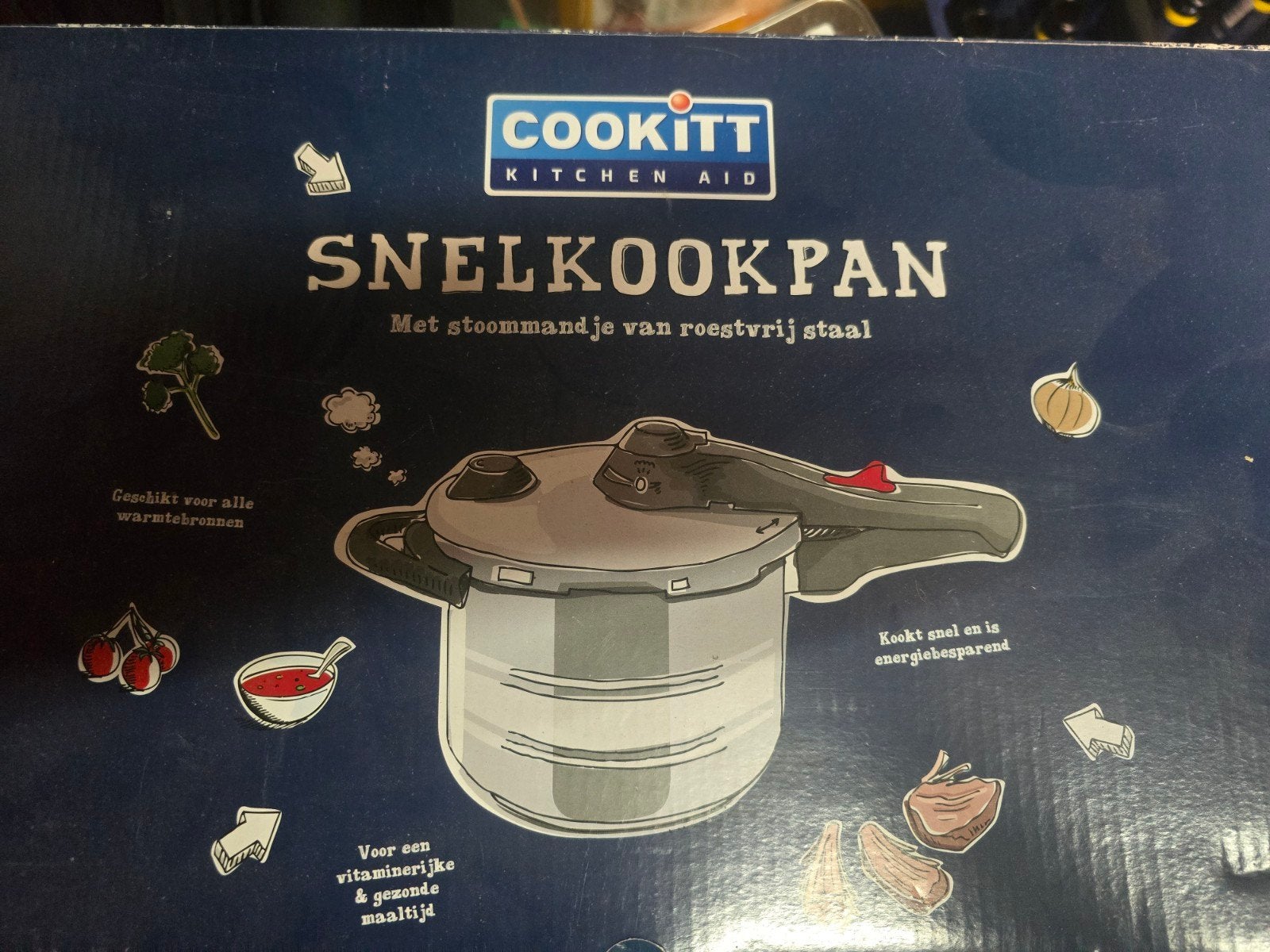 Cookitt Snelkookpan 6 liter - Nieuw en Ongebruikt, Ophalen of Verzenden, Nieuw