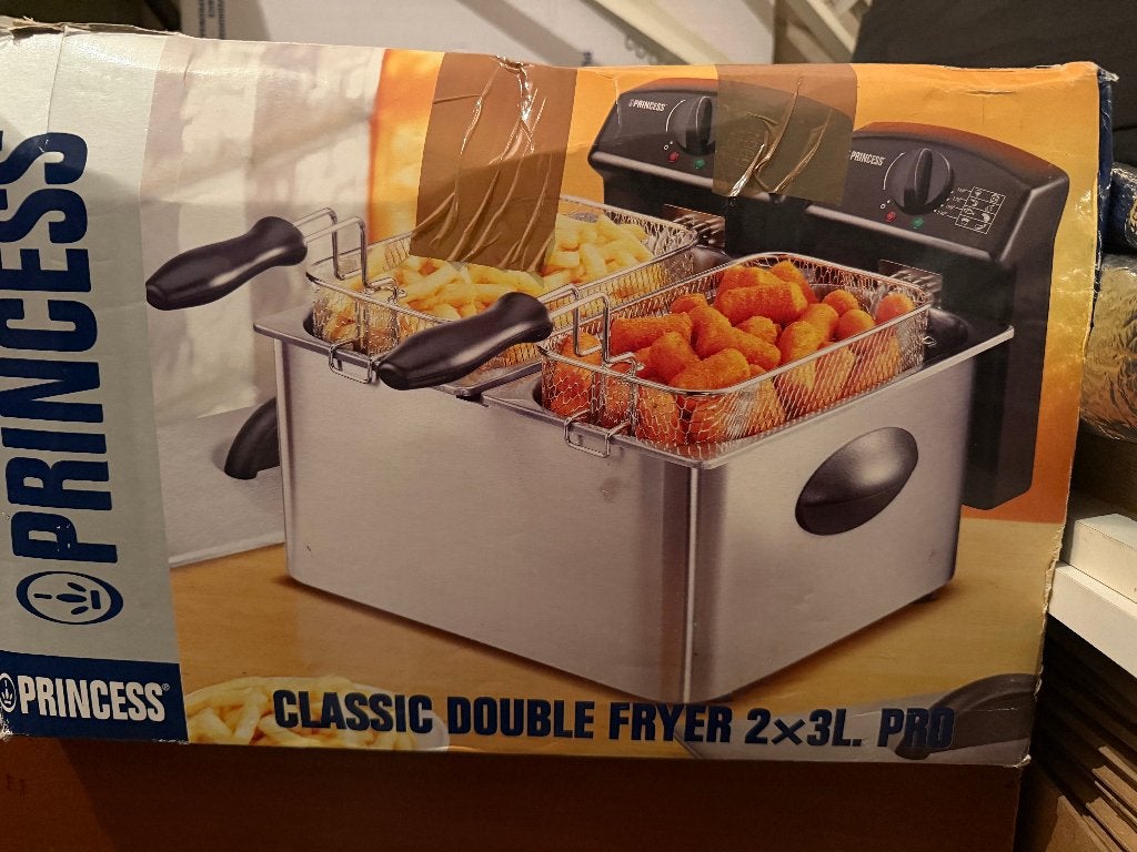 Princess double fryer, 4 liter of meer, Ophalen, Nieuw