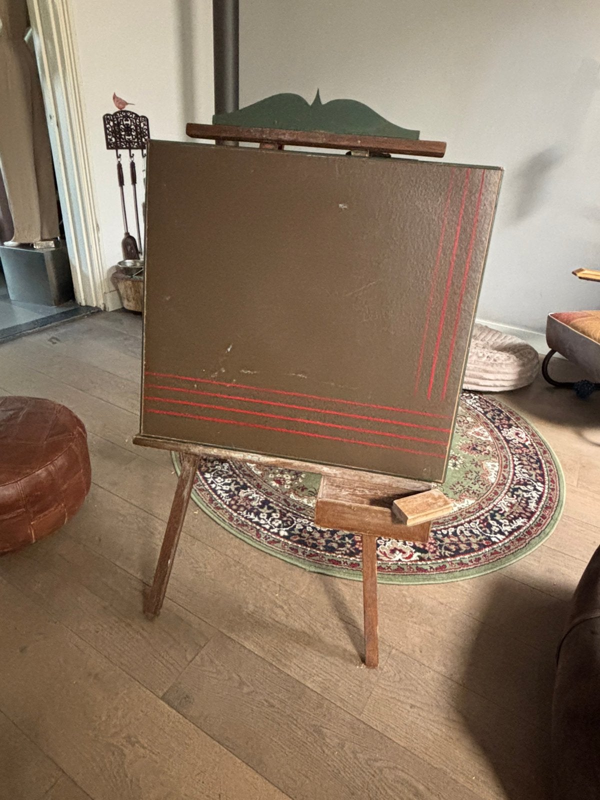Vintage schoolbord Aanplakbord Uitstalbord Tekenbord, Ophalen, Gebruikt, ., .