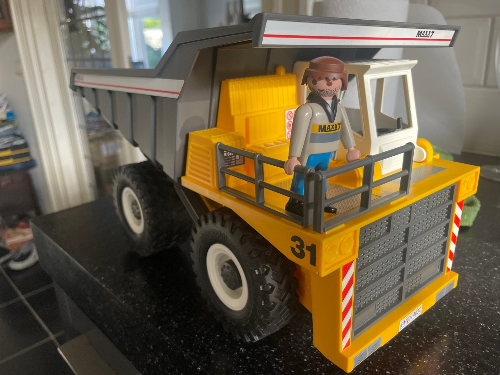 Playmobil 4037 Mega Kiepwagen met rotsblokken en doos, Kinderen en Baby's, Ophalen of Verzenden, Zo goed als nieuw