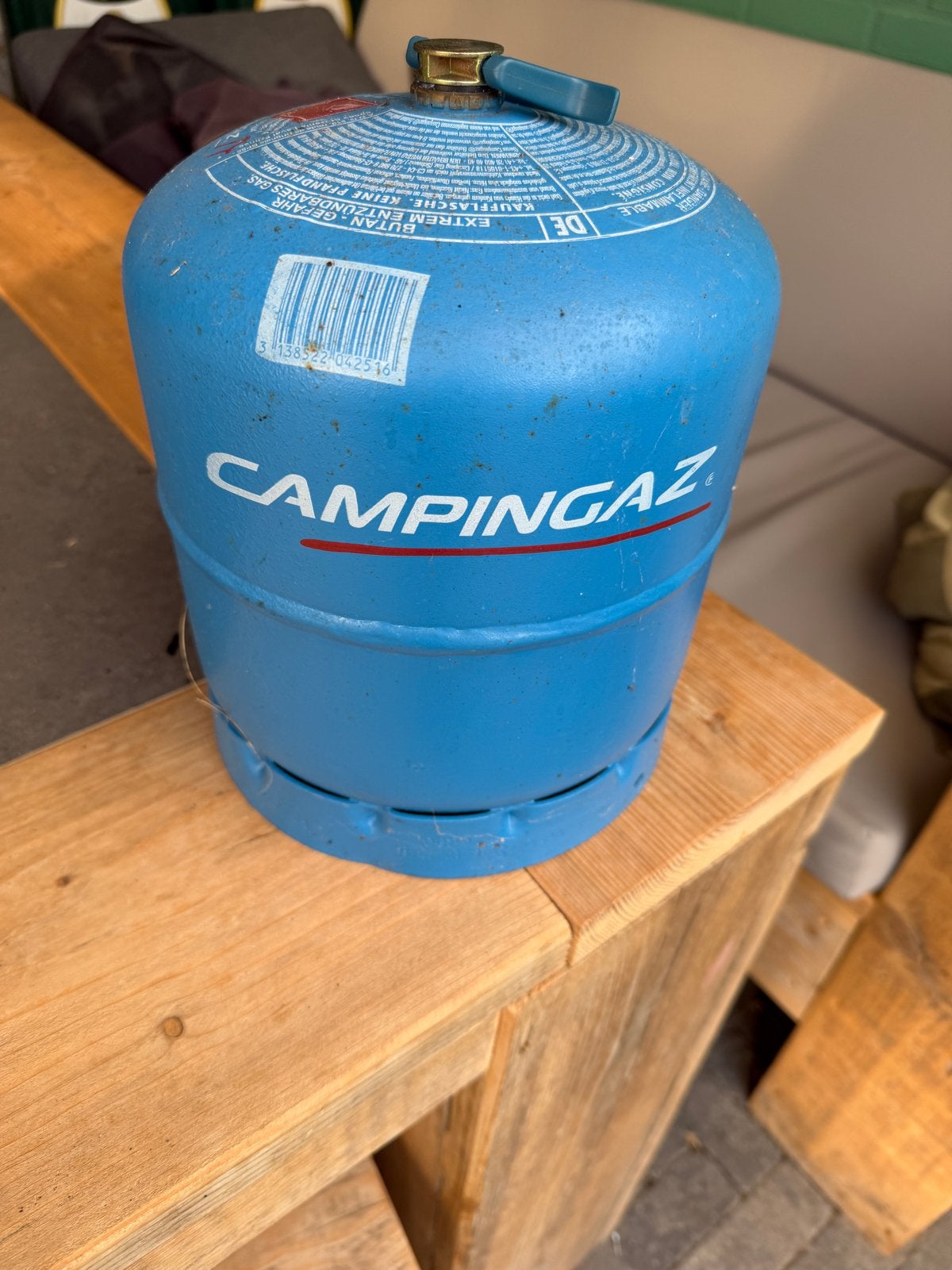 Lege Campingaz 907 gasfles, Caravans en Kamperen, Kampeeraccessoires, Ophalen of Verzenden, Zo goed als nieuw