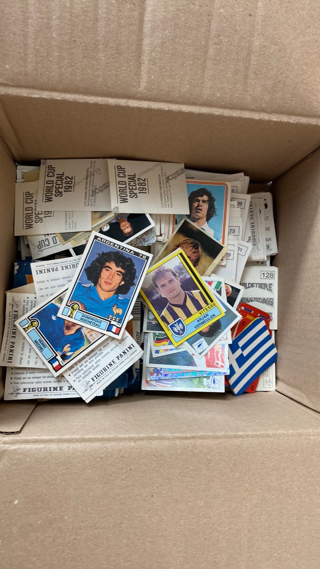 Doos met zo’n 1000 a1100 panini stickers., Ophalen of Verzenden, Zo goed als nieuw, Buitenlandse clubs, Poster, Plaatje of Sticker