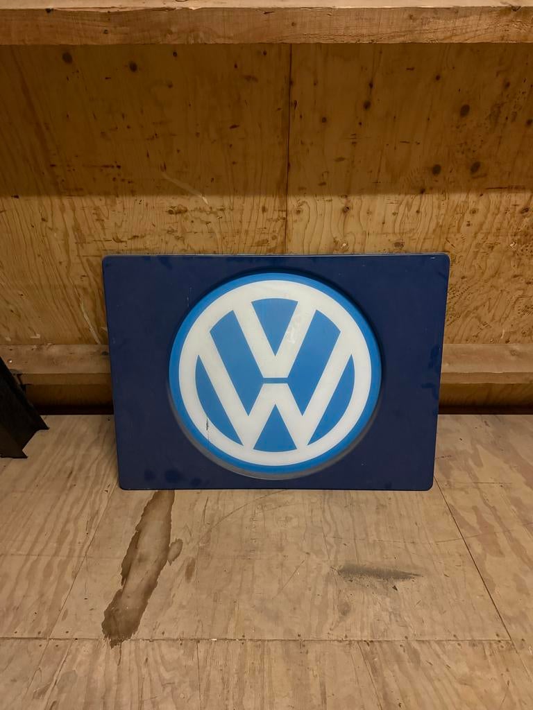 Lichtbak dealer VW origineel jaren 70, Ophalen, Gebruikt, Lichtbak of (neon) lamp