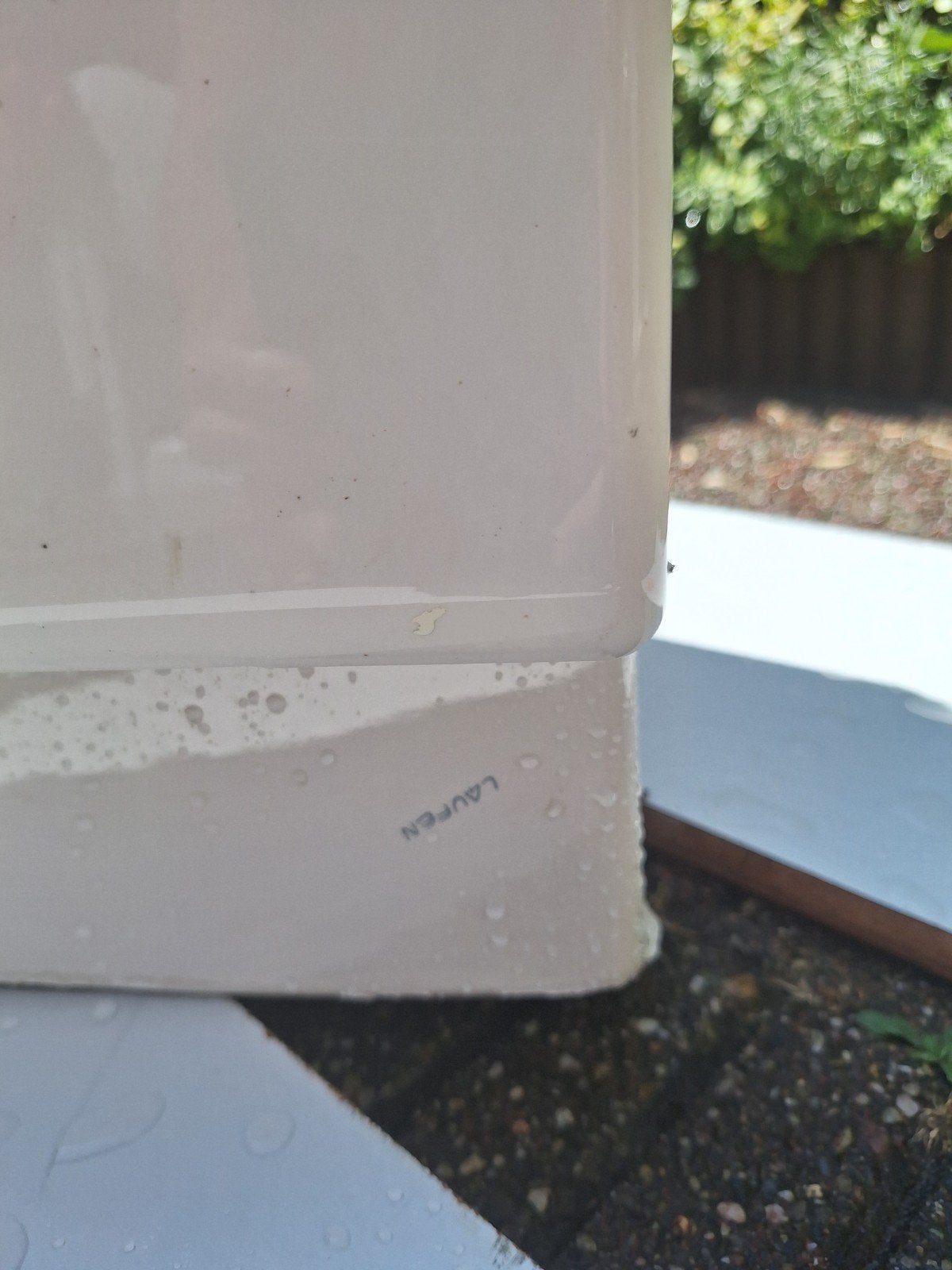 Laufen toiletpot met zitting, Ophalen