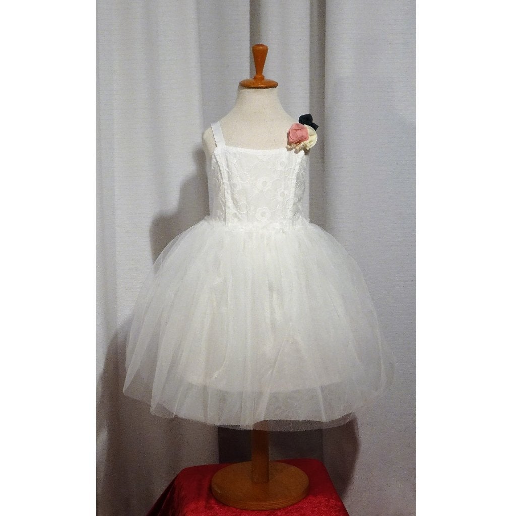 Nieuw ! Maat 104 Witte Tule Bruidsmeisje Prinsessen Jurken, Kinderen en Baby's, Kinderkleding | Maat 104, Ophalen of Verzenden