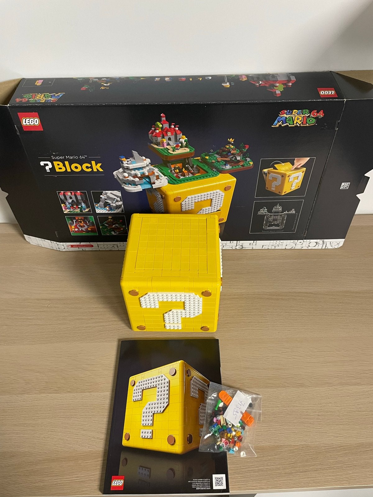 LEGO Super Mario 64 Vraagtekenblok (71395), Kinderen en Baby's, Ophalen, Lego, Zo goed als nieuw, Complete set