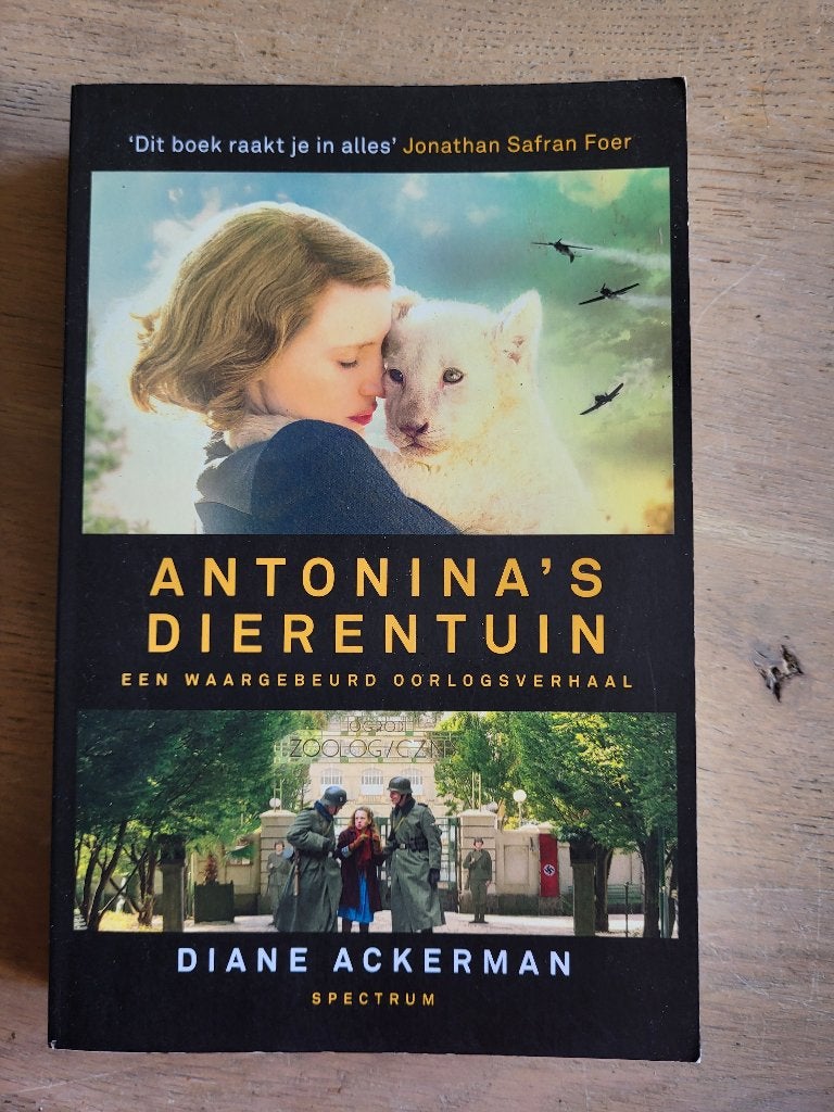 roman Antonina's dierentuin -Diane Ackerman WOII waargebeurd, Ophalen of Verzenden, Gelezen