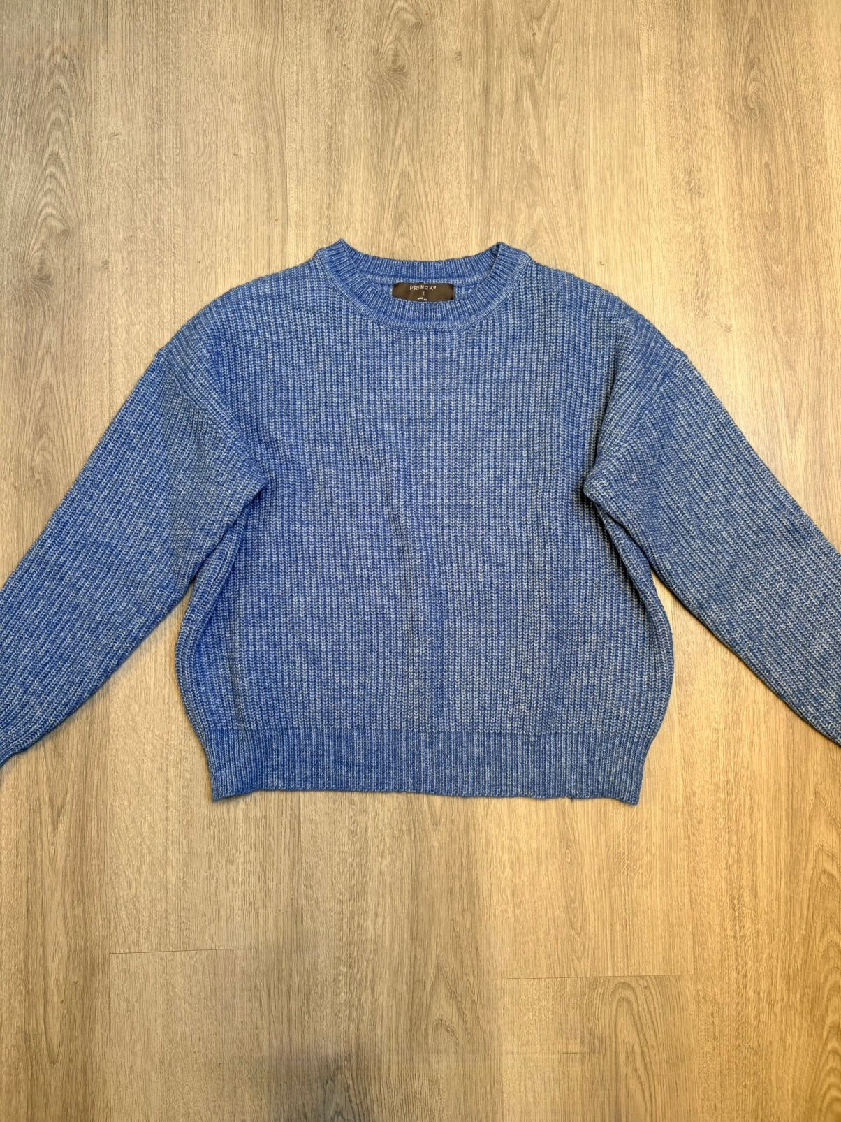 Trui Blauw Gebreid Primark, Ophalen of Verzenden, Gedragen, Maat 38/40 (M), Blauw