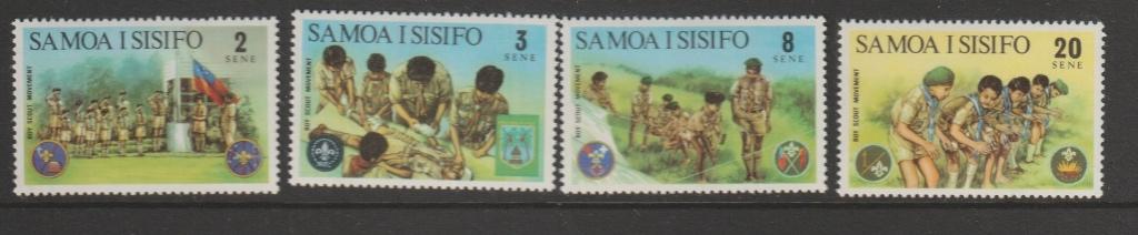 TSS Kavel 9.50042 Samoa Pf minr 276-279 scouting, Ophalen, Postfris
