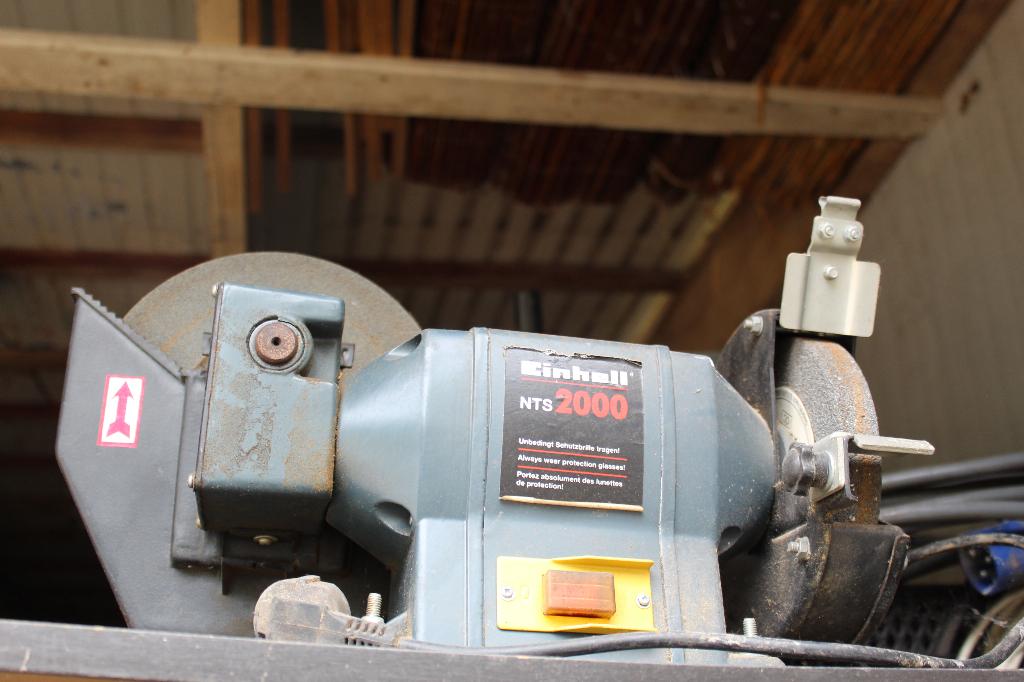 slijpmachine Einhell - Polijstmachine dubbel, Ophalen, Zo goed als nieuw, 1000 watt of meer, Werkbankslijpmachine