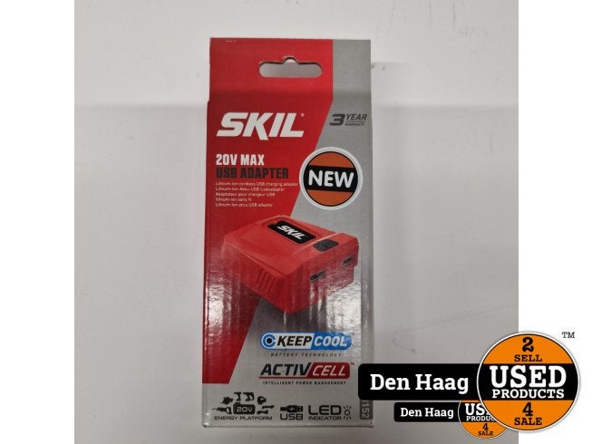 SKIL VA1E3152CA 20V USB adapter 3152CA  | Nieuw, Skil, Nieuw, Support@skil.com, 1000 Muirfield Drive, Suite 300, 
Schaumburg, IL 60173
USA