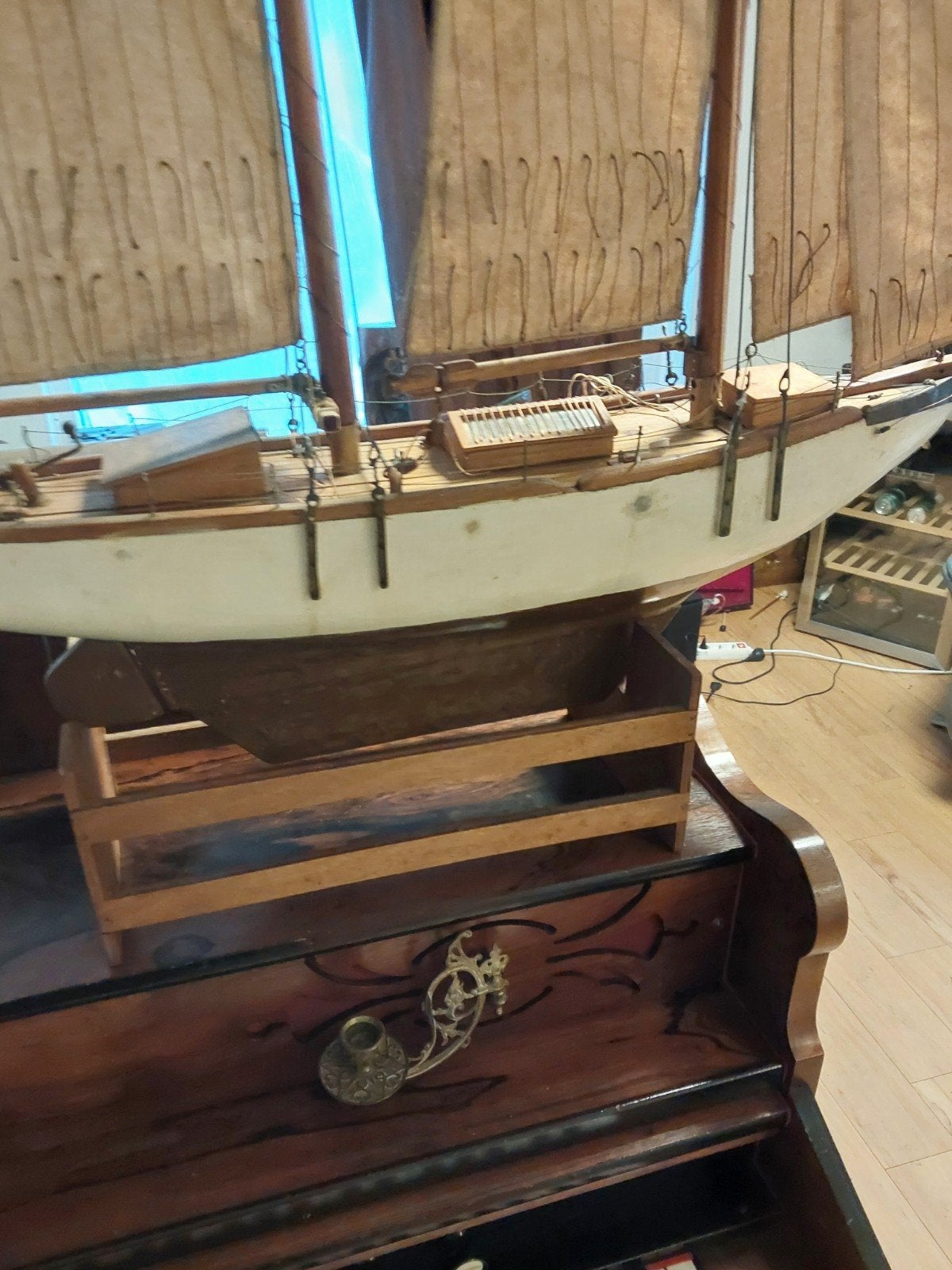 Gedetailleerd houten scheepsmodel - Zeilschip, Ophalen of Verzenden, Gebruikt, Groter dan 1:32, Overige merken