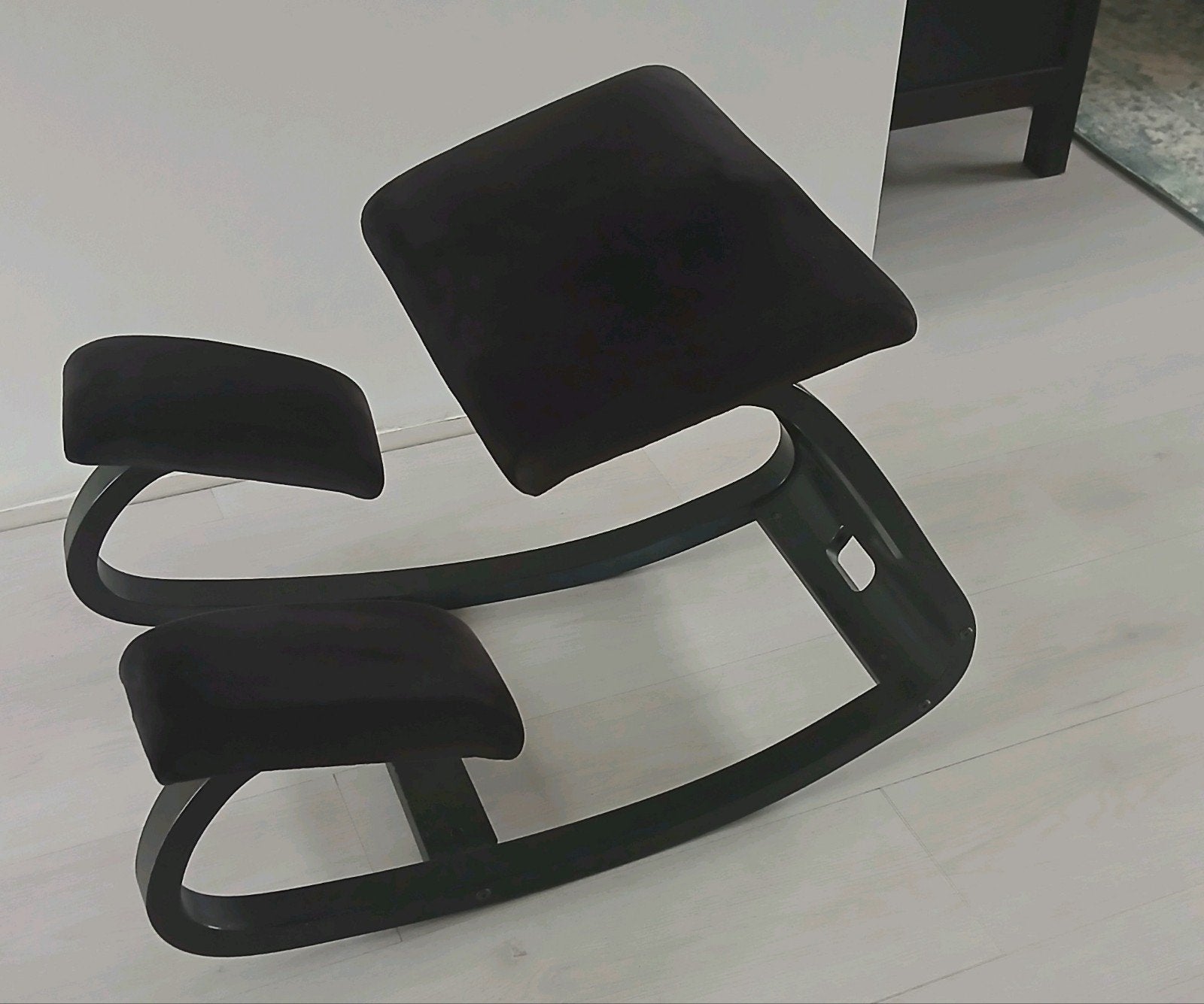 Ergonomische kniestoel zwart bureaustoel stoel, Ophalen, Gebruikt, Zwart, Bureaustoel
