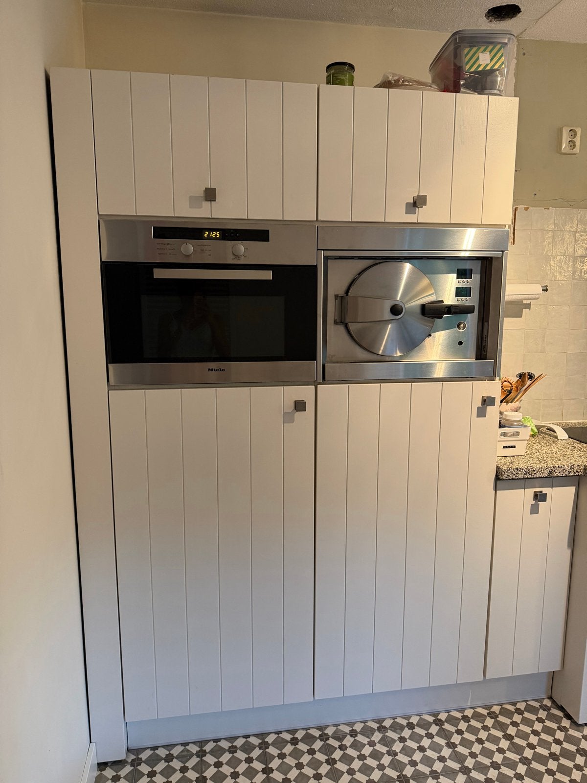 Complete Witte Keuken met Inbouwapparatuur- 30 Augustus ONLY, Ophalen, Gebruikt, Wit, Hoekkeuken