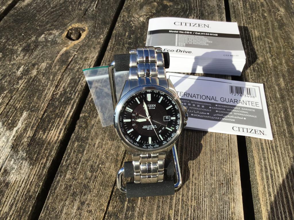 Citizen Eco-Drive Radio Controlled, Staal, Gebruikt, Staal, Ophalen of Verzenden