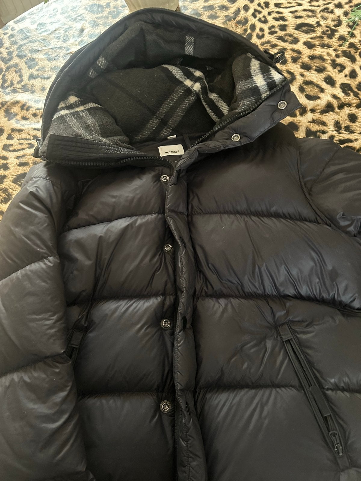 Burberry Puffer Jas Maat S - Zwart, Ophalen of Verzenden, Zo goed als nieuw, Maat 36 (S), Zwart