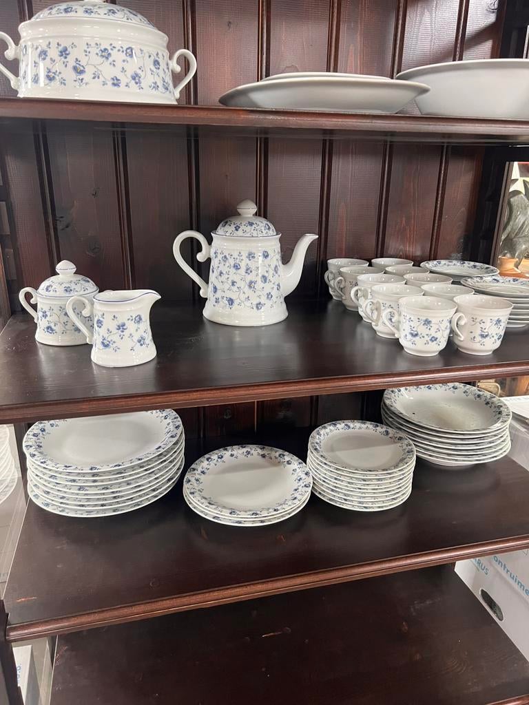 Bareuther Waldsassen servies blauw bloem, Antiek en Kunst, Ophalen of Verzenden