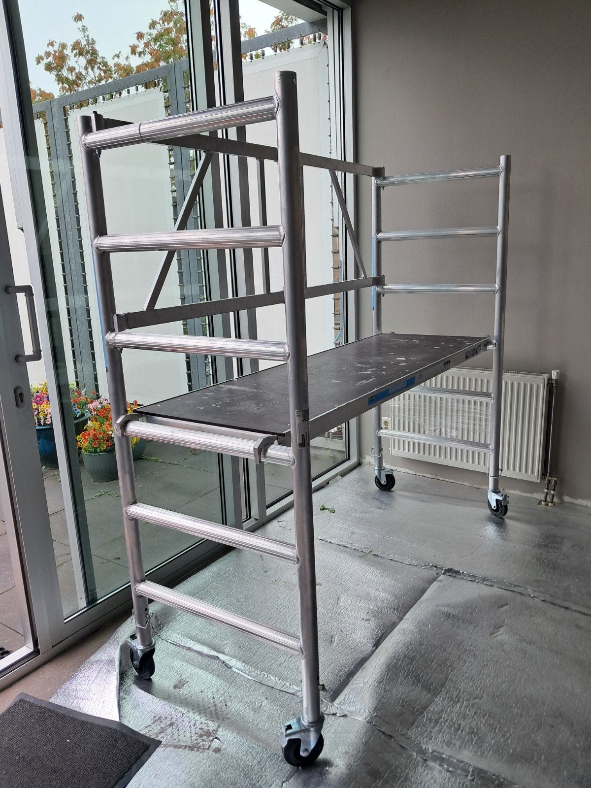 aluminium kamersteiger 75 br  x 190 l, Doe-het-zelf en Verbouw, Ophalen, Zo goed als nieuw, Rolsteiger of Kamersteiger, 2 tot 5 meter