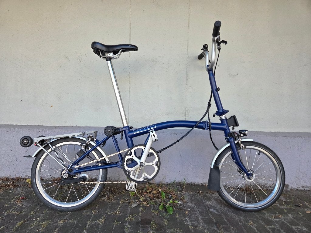 Twee Brompton vouwfietsen te koop, Ophalen, Brompton, Velgrem, 16 tot 18 inch