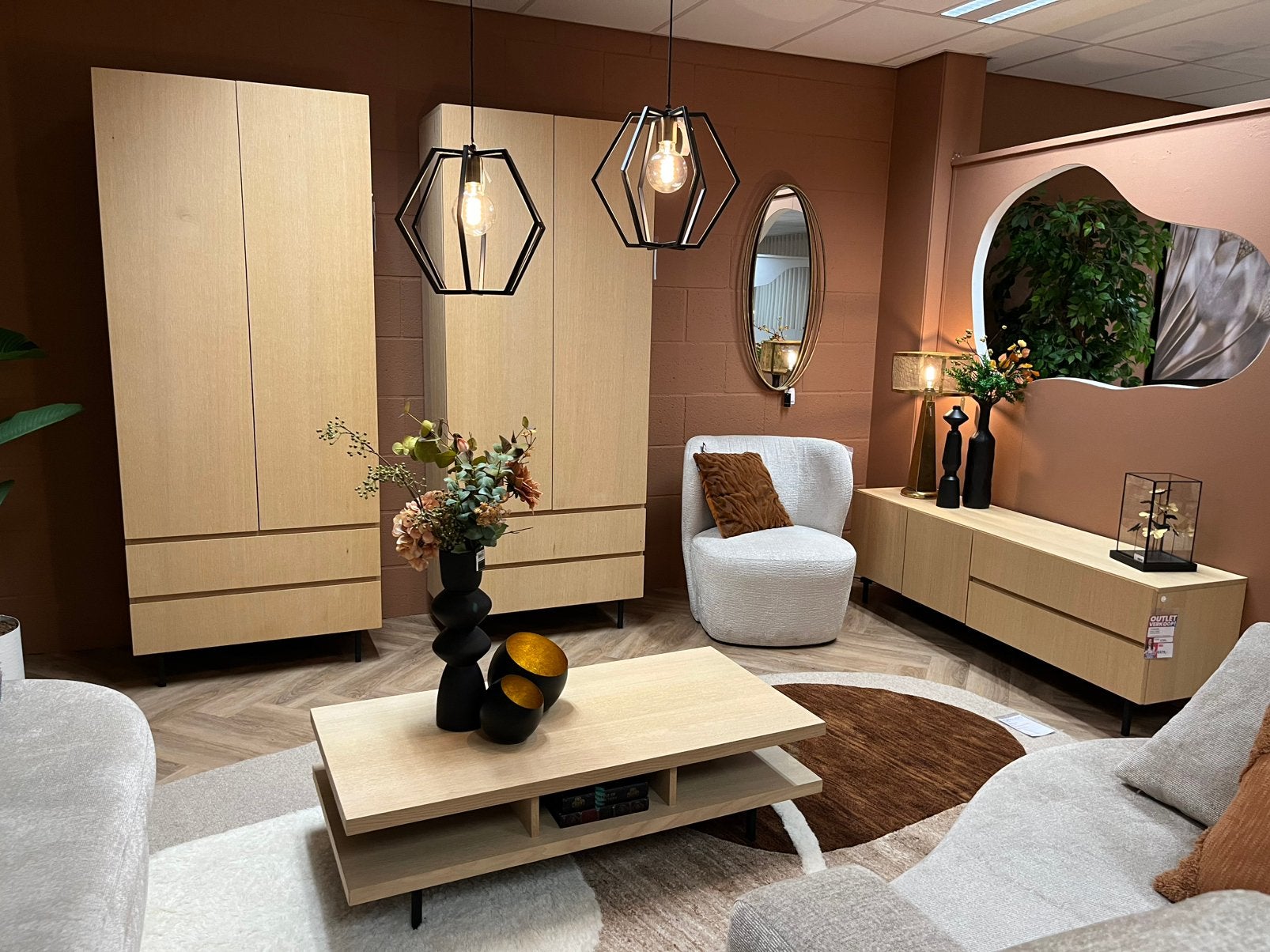 Spotgoedkoop Compleet interieur  van 4190.- nu voor 1495.-, Ophalen, Overige materialen, Nieuw, Minder dan 100 cm