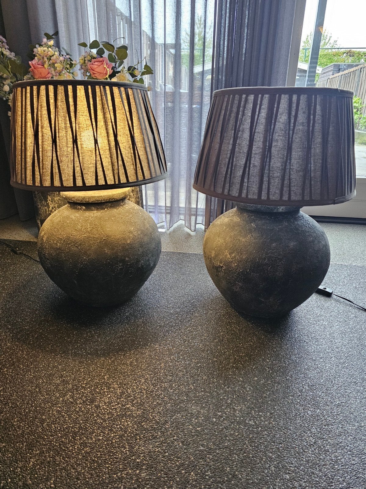 Kruiklampen (tafellampen) merk Still - Set van 2, Ophalen, Overige merken, Grijs, Zo goed als nieuw
