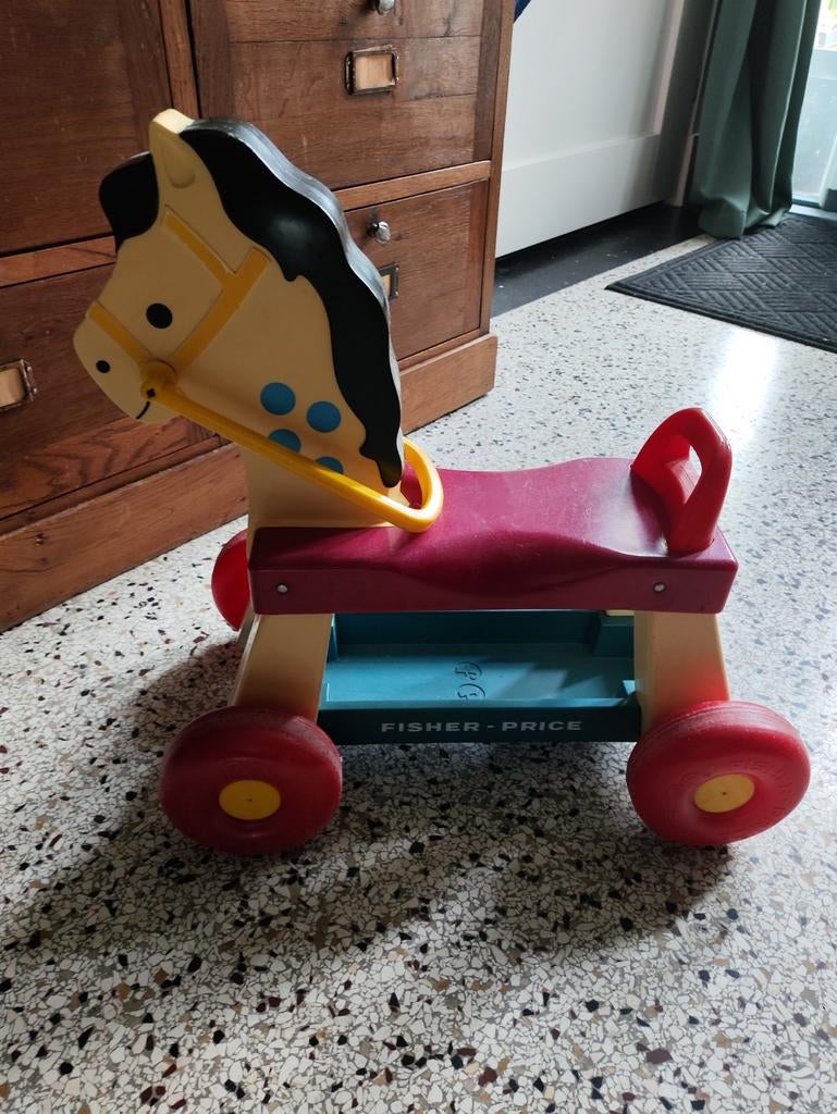 Vintage Fisher Price looppaard 1978, Ophalen of Verzenden, Gebruikt
