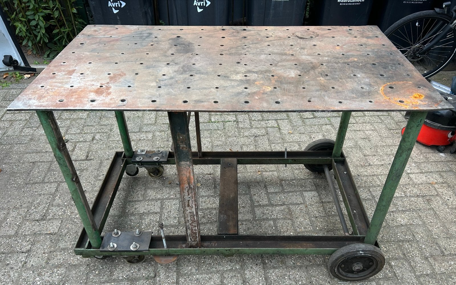 Verrijdbare Lastafel / Spantafel - 81x141 cm, Doe-het-zelf en Verbouw, Ophalen, Gebruikt, 120 tot 170 cm