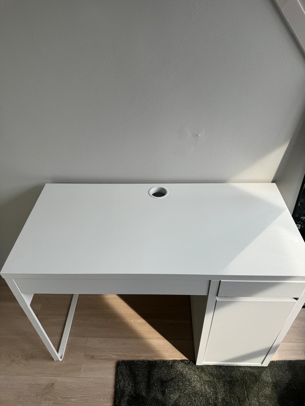 IKEA Micke bureau wit met lade en kastje, Ophalen, Gebruikt, Met lades, Spaanplaat of MDF