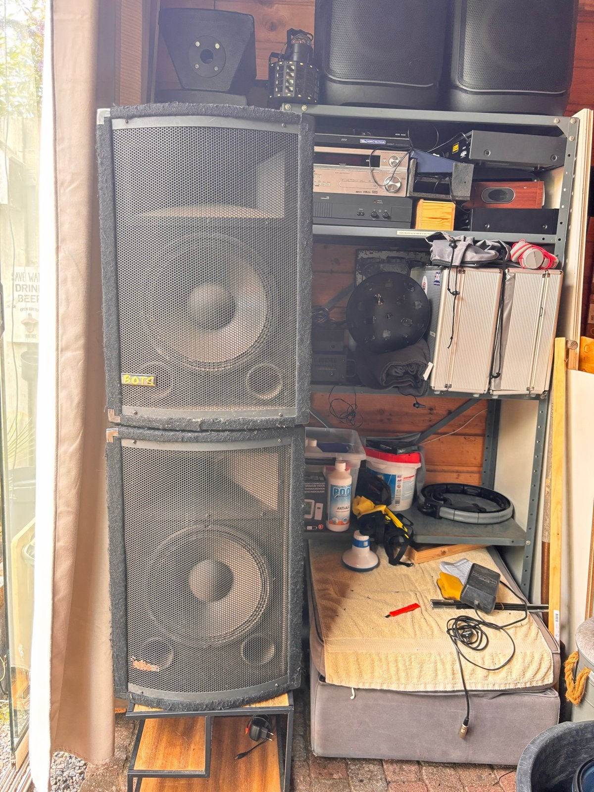 Bots Disco Speakers 15 inch - 350 Watt, Overige typen, Zo goed als nieuw, Ophalen, 150 watt of meer