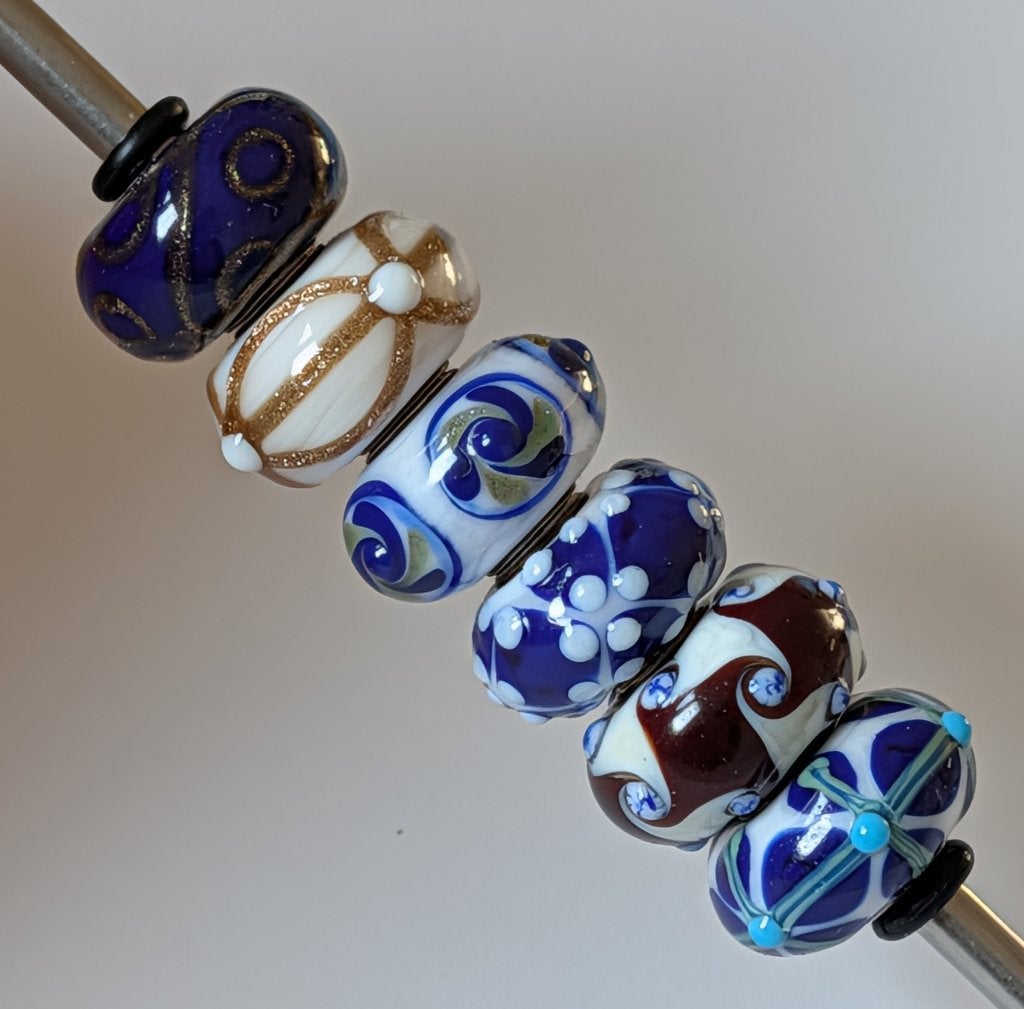 Trollbeads De complete BLUE CHRISTMAS kerst set, samen €125, -, Verzenden, -, Zo goed als nieuw