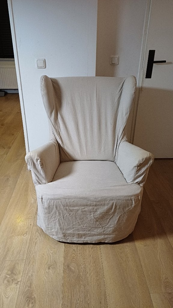IKEA STRANDMON Oorfauteuil, Ophalen, Modern, Klassiek, Gebruikt, 75 tot 100 cm